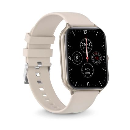 Aligator AW10SR - смарт часовник Watch GO 220 mAh IP67 кремав