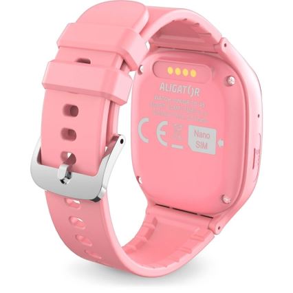 Aligator AW11PK - смарт часовник Watch Junior 2, 450 mAh, IP67, Wi-Fi, розов