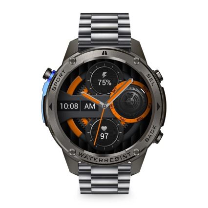 Aligator AW12BK - Смарт часовник с GPS, 500 mAh, IP69K, черен