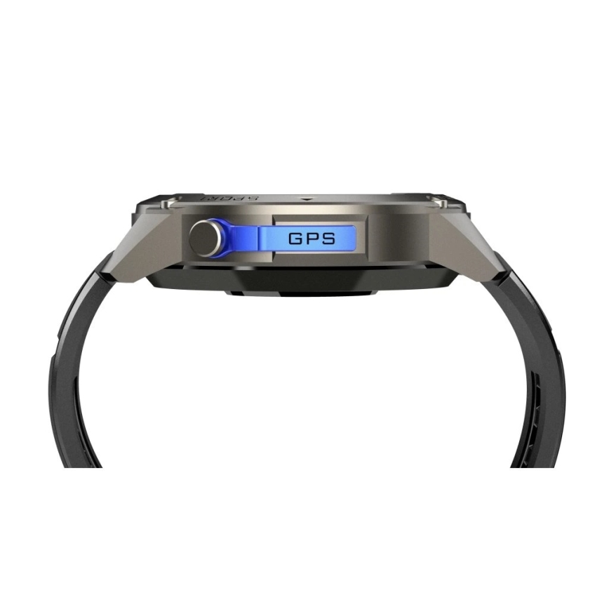 Aligator AW12BK - Смарт часовник с GPS, 500 mAh, IP69K, черен