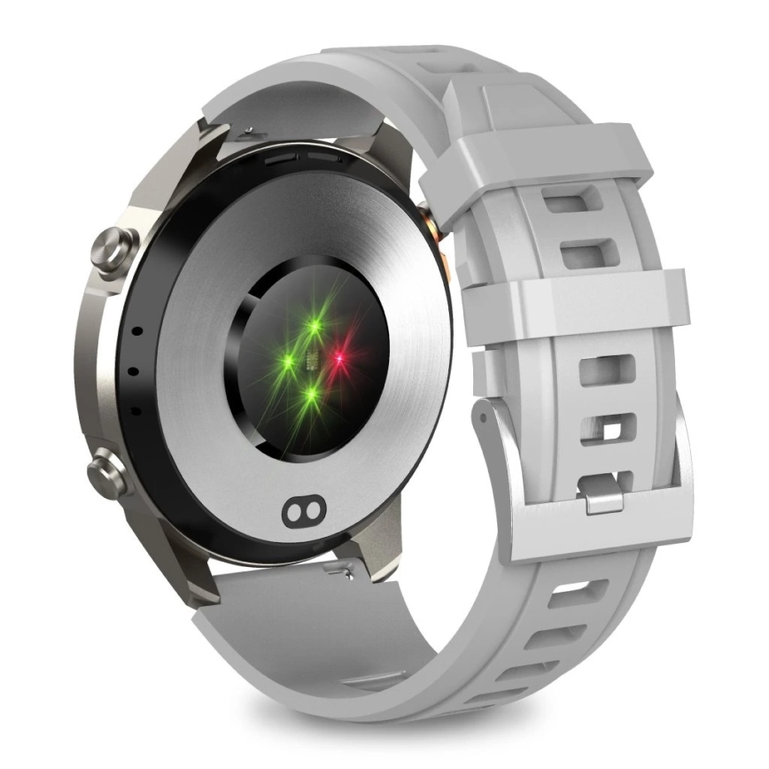 Aligator AW12SR - смарт часовник с GPS, 500 mAh батерия, IP69K, сребрист