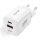 Aligator CHPD0020 - Бързозаряден GaN адаптер с Power Delivery (PD) 33W, USB-A + USB-C, бял