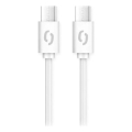 Aligator DATKP47 - USB кабел USB-C към USB-C, 100W Power Delivery, 1,5 m, бял