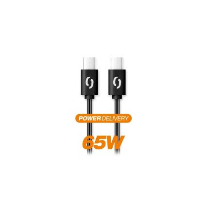 Aligator DATKP48 - USB кабел USB-C / USB-C 65W Power Delivery 1,5m черен