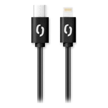 Aligator DATKP50 - USB кабел USB-C/Lightning с 30W Power Delivery, 1,5 m, черен
