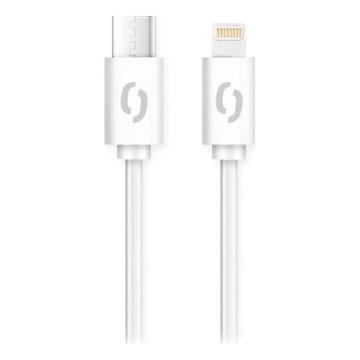 Aligator DATKP51 - USB кабел USB-C / Lightning 30W Power Delivery 1,5m бял