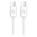 Aligator DATKP59 - USB кабел USB-C / USB-C 65W Power Delivery 2,5 m бял