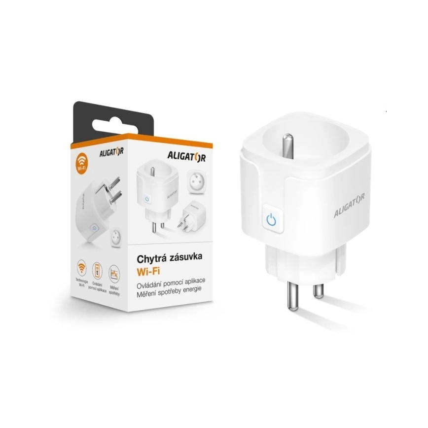 Aligator WAL001 - Умен контакт 3680W/230V/Тип E/16A Wi-Fi Tuya