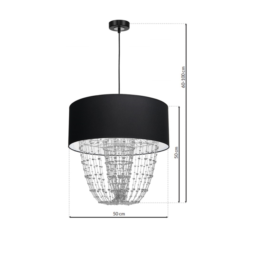 ALMERIA 1xE27 / 60W / 230V кабелен полилей