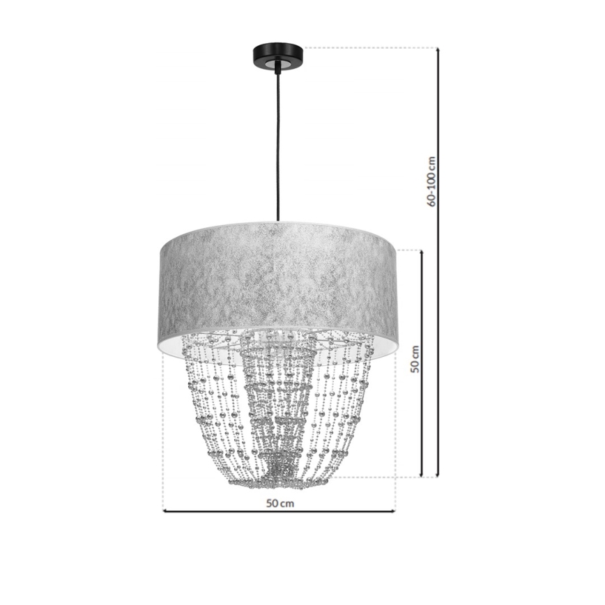 ALMERIA 1xE27 / 60W / 230V кабелен полилей