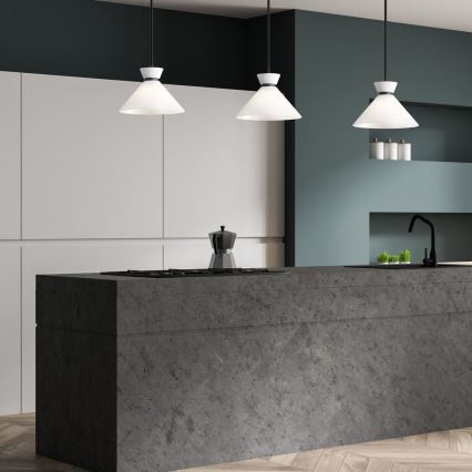 Alora Mood - Полилей на тръба HALSTON 1xE27/60W/230V черен