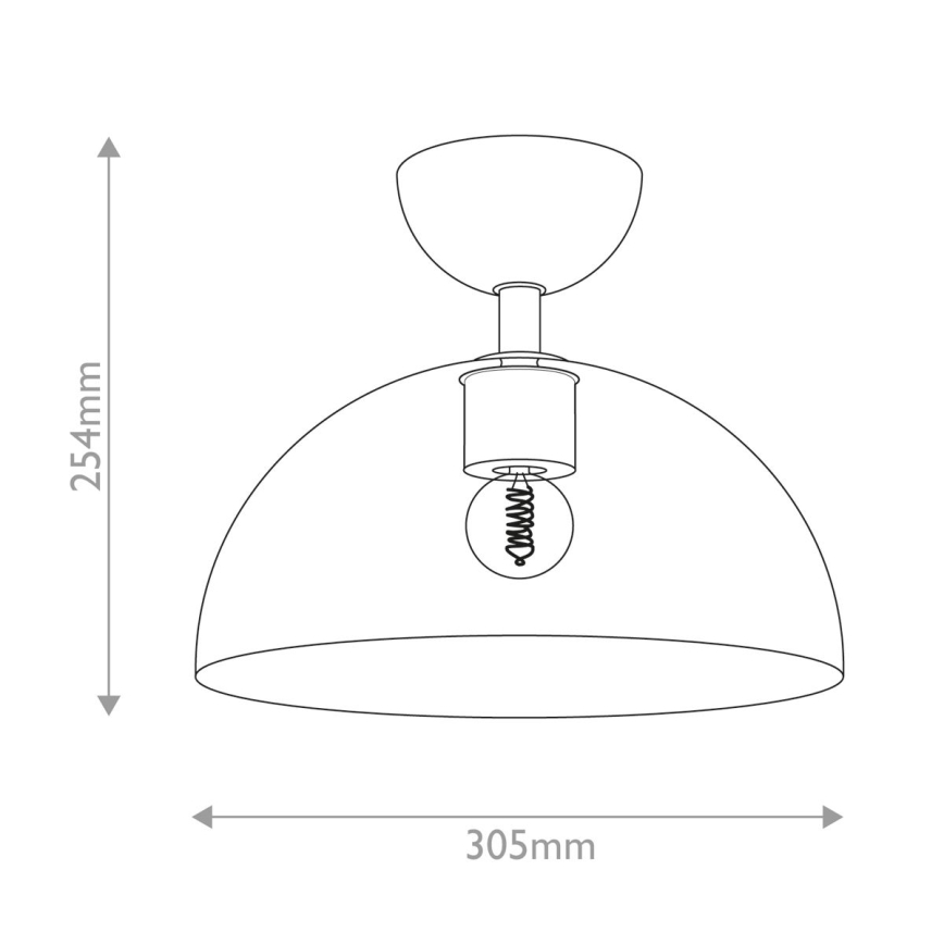 Alora Mood - Плафон JUDE 1xE27/60W/230V Ø 30,5 cm месинг