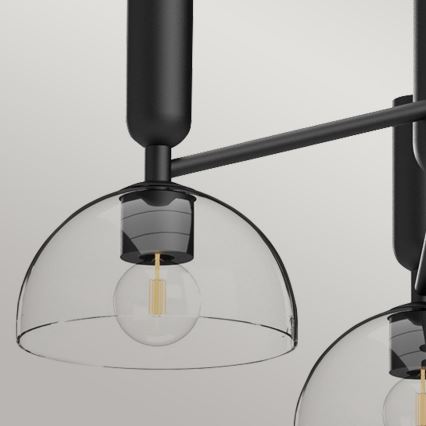 Alora Mood - Полилей на тръба JUDE 3xE27/60W/230V черен