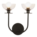 Alora Mood ALM-SYLVIA-2WB-BK-CL - Стенно осветително тяло SYLVIA 2xE14/40W/230V черно