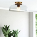 Alora Mood ALM-SYLVIA-SF-BG-CL - Таванно осветително тяло SYLVIA 1xE27/60W/230V златисто