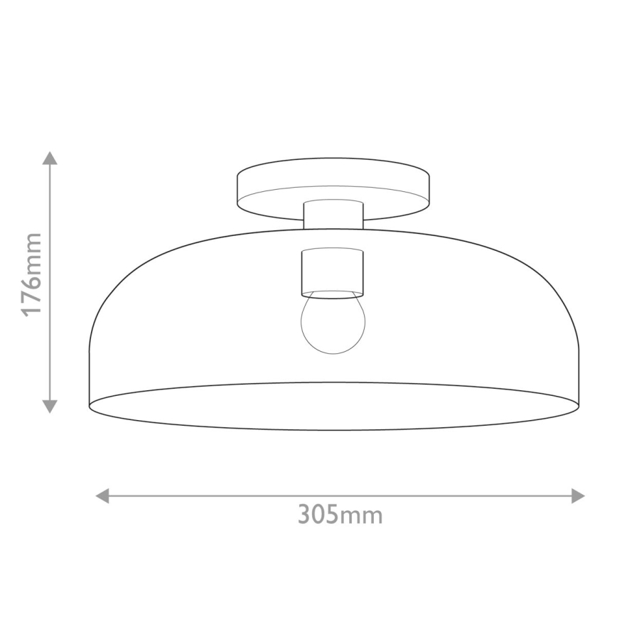 Alora Mood - Плафон SYLVIA 1xE27/60W/230V златист