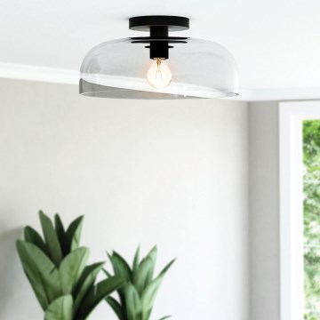 Alora Mood ALM-SYLVIA-SF-BK-CL - Таванно осветително тяло SYLVIA 1xE27/60W/230V черно