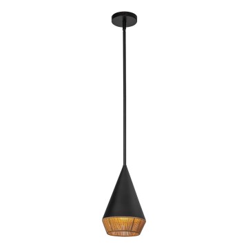 Alora Mood - Полилей на прът DAPHNE 1xE27/60W/230V Ø 18,1 см черен/кафяв