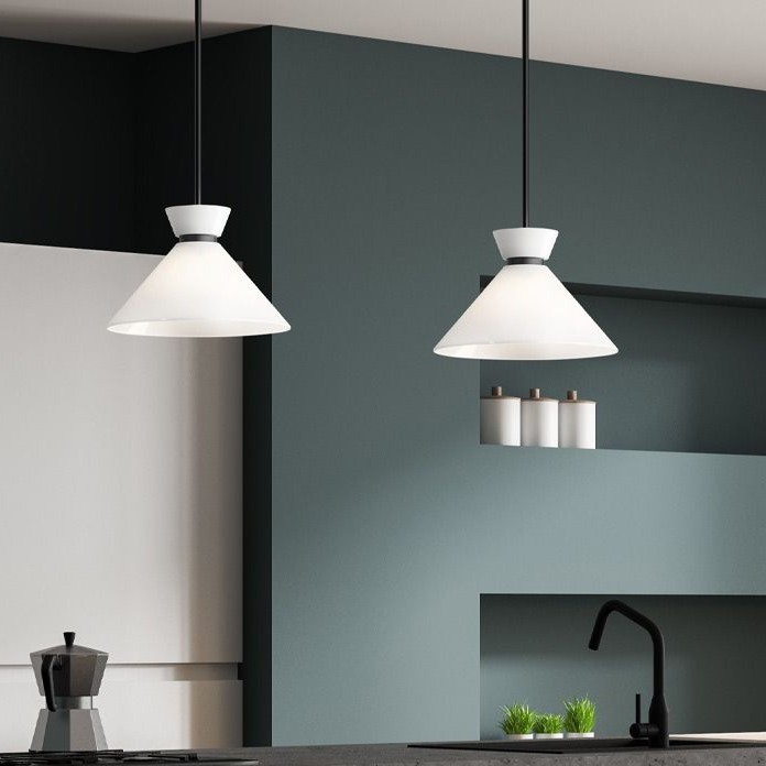 Alora Mood - Полилей на тръба HALSTON 1xE27/60W/230V черен