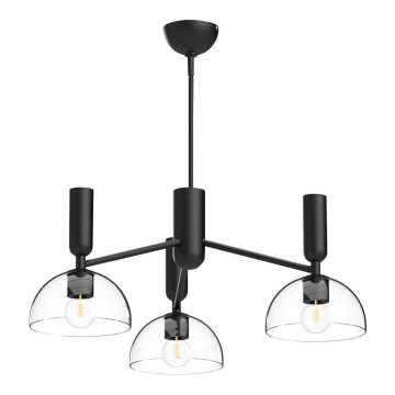 Alora Mood - Полилей на тръба JUDE 3xE27/60W/230V черен