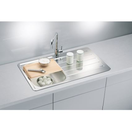 ALVEUS 1065560 - Кухненска мивка LINE 86x50 см матов стомана/сатен