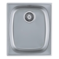 ALVEUS 1082195 - Кухненска мивка BASIC 44 x 38 см, неръждаема стомана с сатиниран финиш, голям отвор за отпадъци