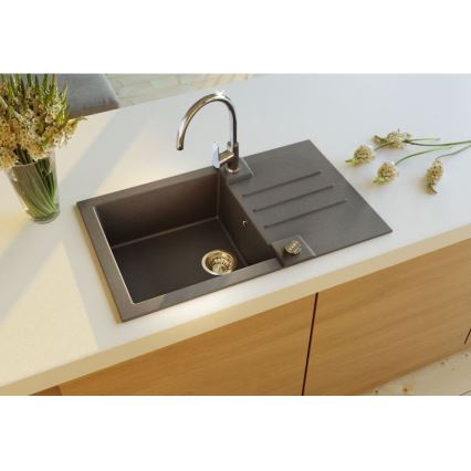ALVEUS 1090942 - Кухненска мивка ROCK 78x48 см гранит/черен