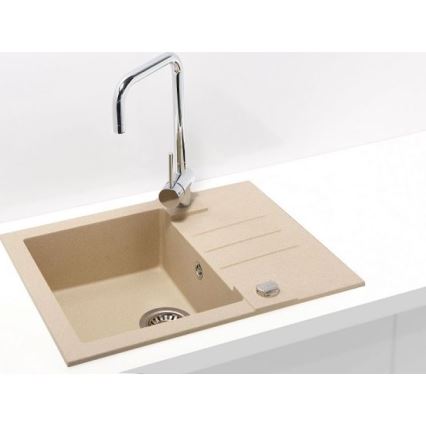 ALVEUS 1090950 - Кухненска мивка ROCK 59,5x47,5 см гранит/бежов