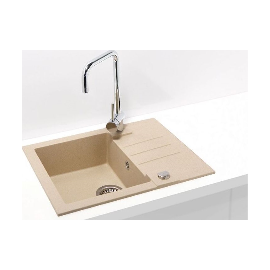 ALVEUS 1090950 - Кухненска мивка ROCK 59,5x47,5 см гранит/бежов