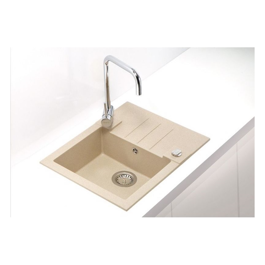 ALVEUS 1090950 - Кухненска мивка ROCK 59,5x47,5 см гранит/бежов