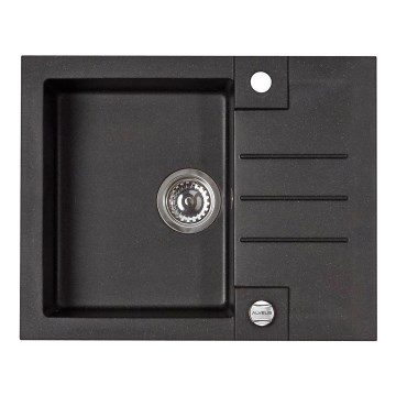 ALVEUS 1090951 - Кухненска мивка ROCK 59,5x47,5 см гранит/черен