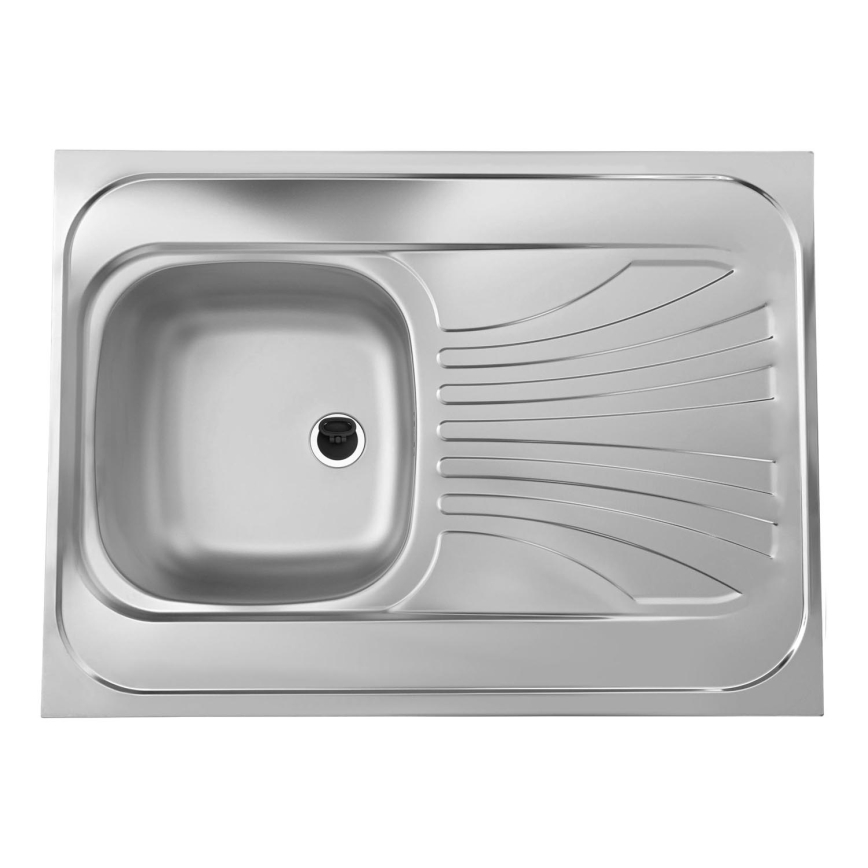 ALVEUS 1095618 - Кухненска мивка CLASSIC 80x60 см матова стомана/сатен без ляв/десен ръб, въртяща се