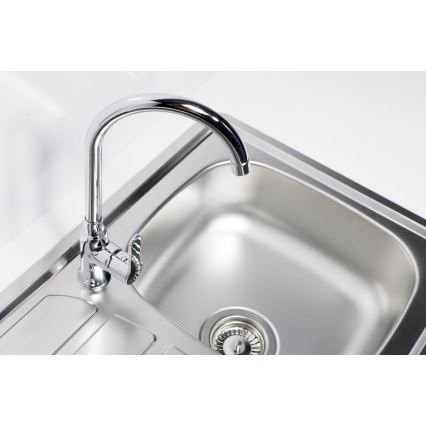 ALVEUS 1098938 - Кухненска мивка ZOOM 79x50 см сатен, за горен монтаж