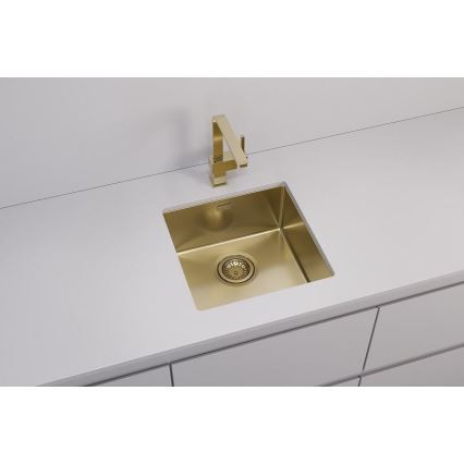 ALVEUS 1103319 - Кухненска мивка QUADRIX 45x45 см кралско златист