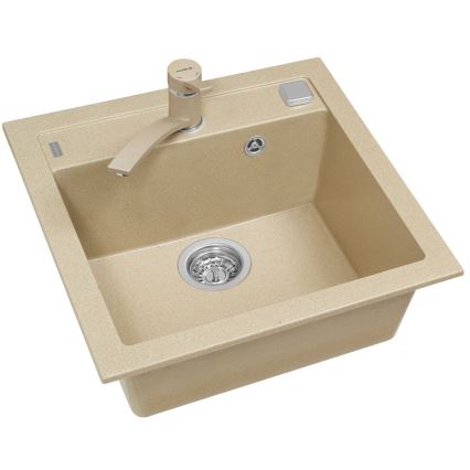 ALVEUS 1107889 - Кухненска мивка FORMIC 52x51 см гранит/бежов