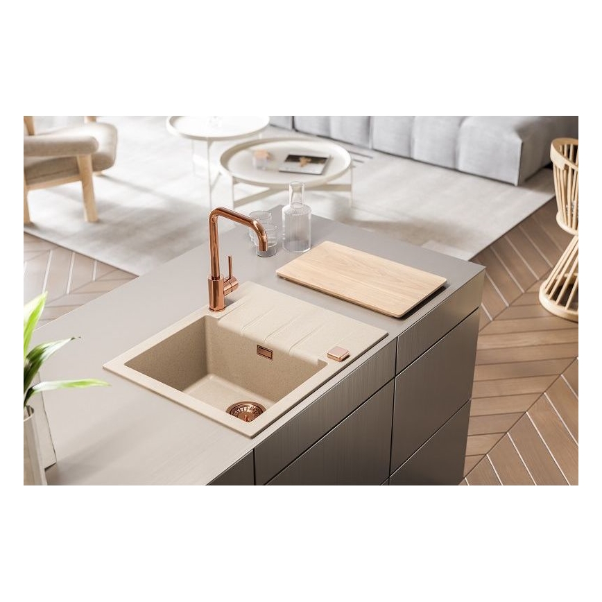 ALVEUS 1132019 - Кухненска мивка CADIT 59x50 см гранит/бежов