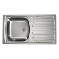 ALVEUS 1136534 - кухненска мивка BASIC 78x43,5 см матова стомана/сатин, малък отвор за оттичане