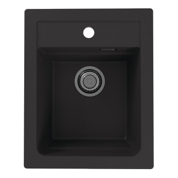 ALVEUS 1139771 - Кухненска мивка ATROX 50x40 см гранит/черен