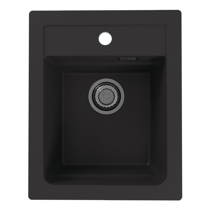 ALVEUS 1139771 - Кухненска мивка ATROX 50x40 см гранит/черен
