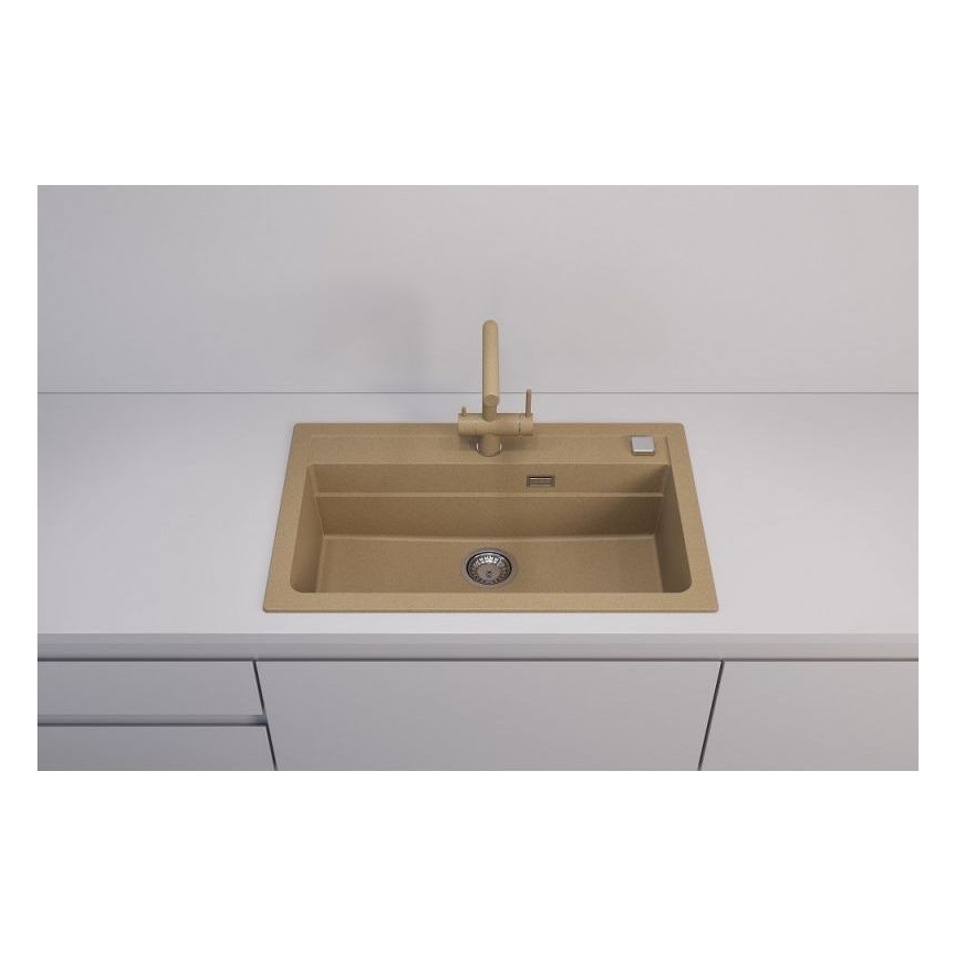 ALVEUS 1140445 - Кухненска мивка ATROX 79x50 см гранит/бежов