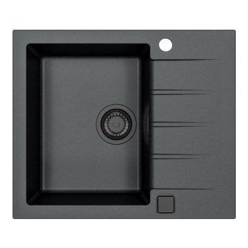 ALVEUS 1148158 - Кухненска мивка CADIT 59x50 см гранит/черен