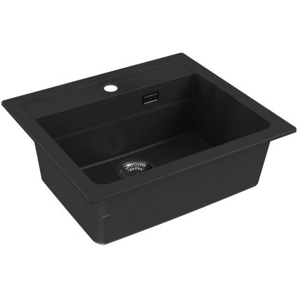 ALVEUS 1148162 - Кухненска мивка ATROX 59x50 см гранит/черен