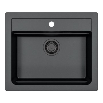 ALVEUS 1148162 - Кухненска мивка ATROX 59x50 см гранит/черен