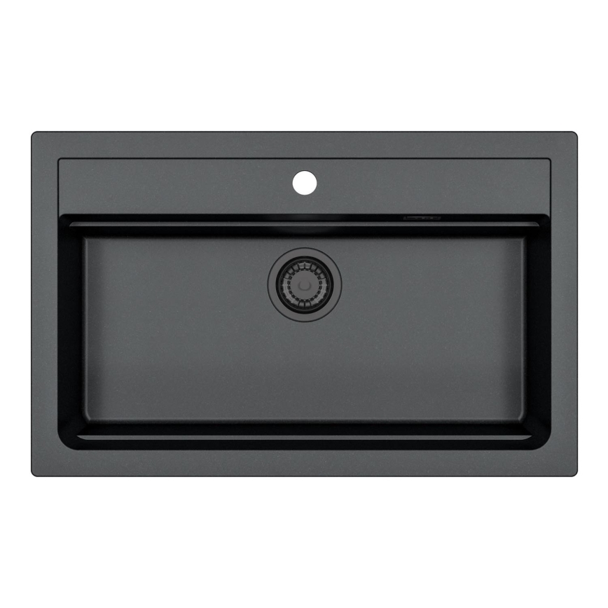 ALVEUS 1148163 - Кухненска мивка ATROX 79x50 см гранит/черен