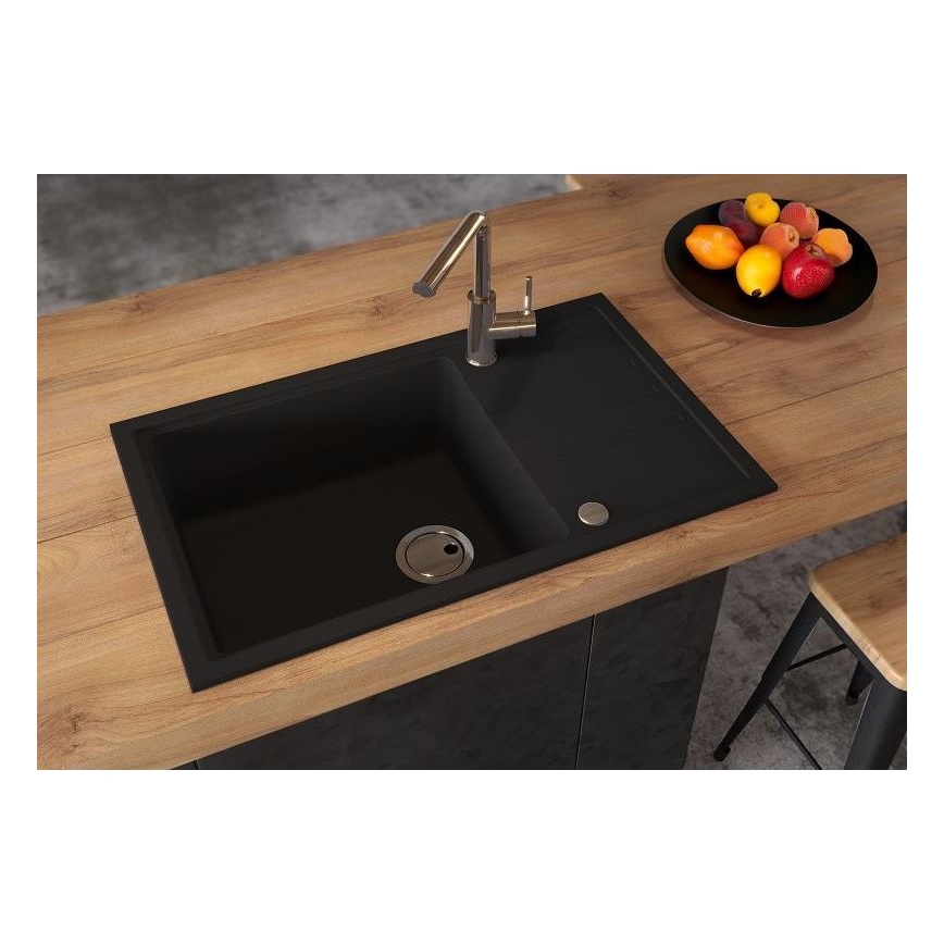 ALVEUS 1149117 - Кухненска мивка INTERMEZZO 78x48 см гранит/черен