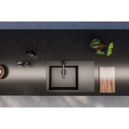 ALVEUS 1149305 - Кухненска мивка PURE 79x51,5 см гранит/черна