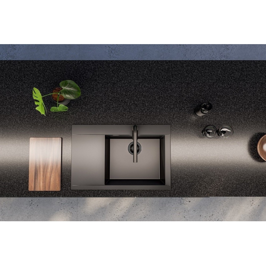 ALVEUS 1149504 - Кухненска мивка PURE 79x51,5 см гранит/черен