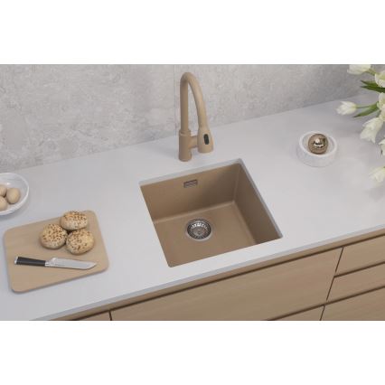 ALVEUS 1150047 - Кухненска мивка OMNI 45x45 см гранит/бежов