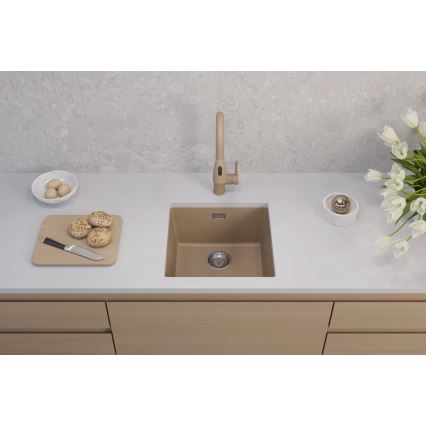 ALVEUS 1150047 - Кухненска мивка OMNI 45x45 см гранит/бежов
