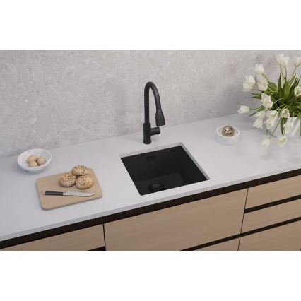 ALVEUS 1150048 - Кухненска мивка OMNI 45x45 см гранит/черен